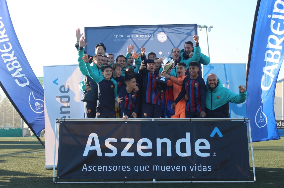 FC Barcelona y UE Cornellà, campeones de la XII Tic Tac Cup